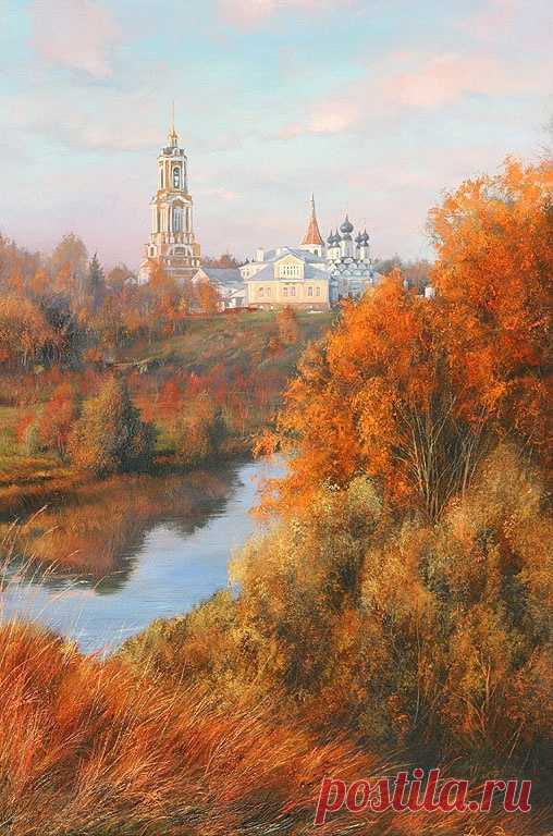 Художник — Алексей Зотов.

«Золотая осень в Суздале»