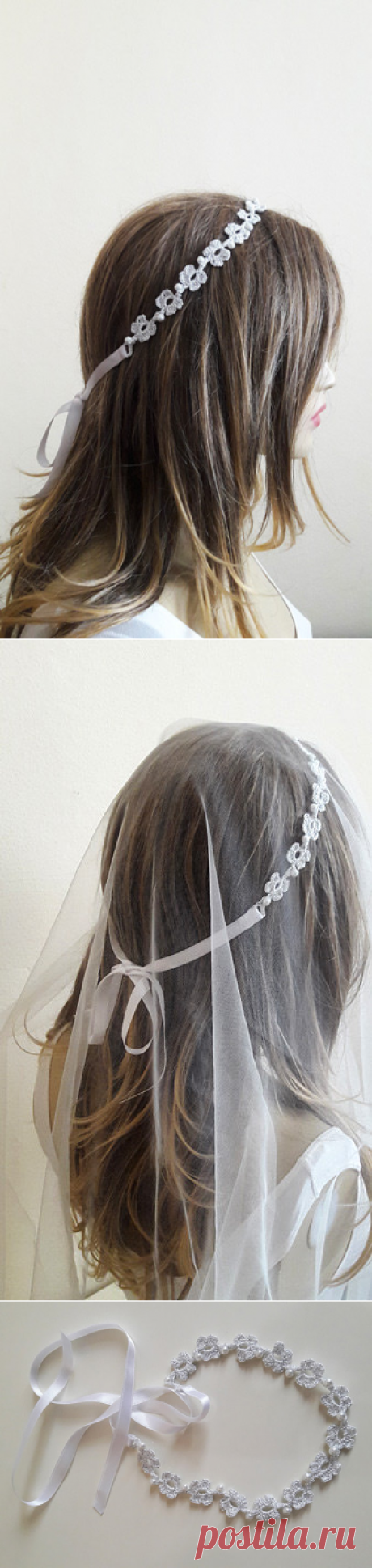 #headband #wedding #handmade #crochet #etsy #weddingheadband