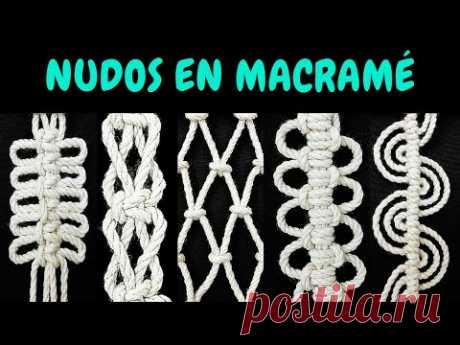 5 nuevos NUDOS en MACRAMÉ (paso a paso) | 5 New Knots in Macrame - YouTube