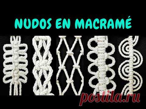 5 nuevos NUDOS en MACRAMÉ (paso a paso) | 5 New Knots in Macrame - YouTube