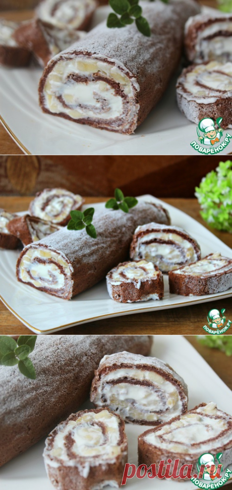 Шоколадный рулет без муки и сахара – кулинарный рецепт