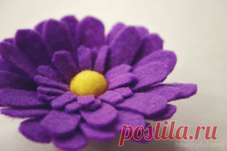 Цветы из фетра от Joy. Ромашка. Мастер-класс. (4) | Современная деловая женщина и ее мир.