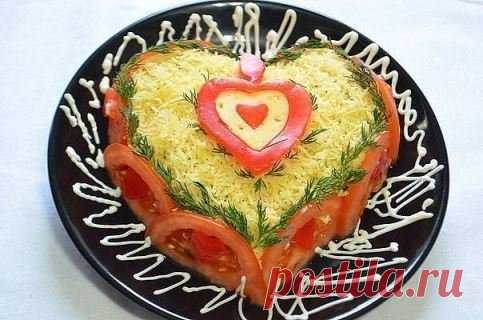 Салат «Пламенное сердце»