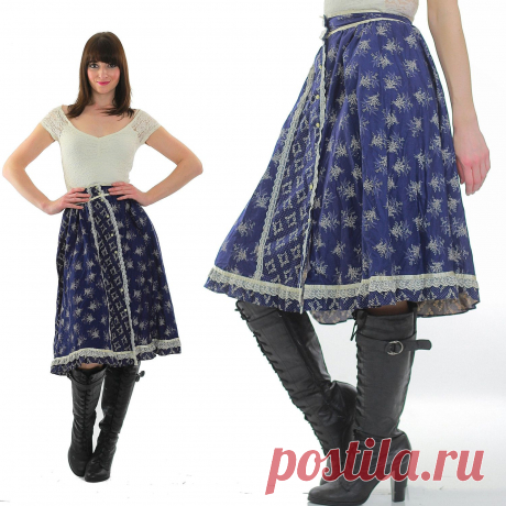 70s Gunne Sax dress skirt Boho skirt Hippie by SHABBYBABEVINTAGE
