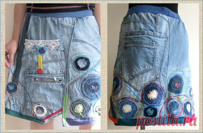 Переделка: фантазии на тему джинсовой юбки - 50 моделей для примера и рассматривания | МНЕ ИНТЕРЕСНО | Яндекс Дзен