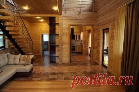 Интерьер брусового дома