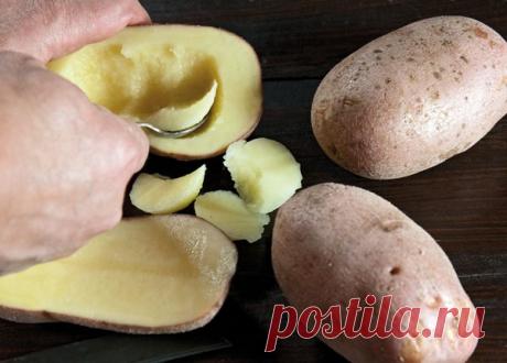 Она разрезала картофель на 2 части, чтобы уже через 30 минут подать к ужину нечто потрясающее!