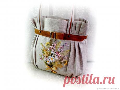 Сумка ручной работы "Полевой букет" – купить в интернет-магазине на Ярмарке Мастеров с доставкой Сумка ручной работы &quot;Полевой букет&quot; - купить или заказать в интернет-магазине на Ярмарке Мастеров | Сумка изготовлена из мебельной рогожки, под&hellip;