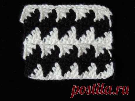 Crochet : Punto Fantasia en Blanco y Negro # 3
