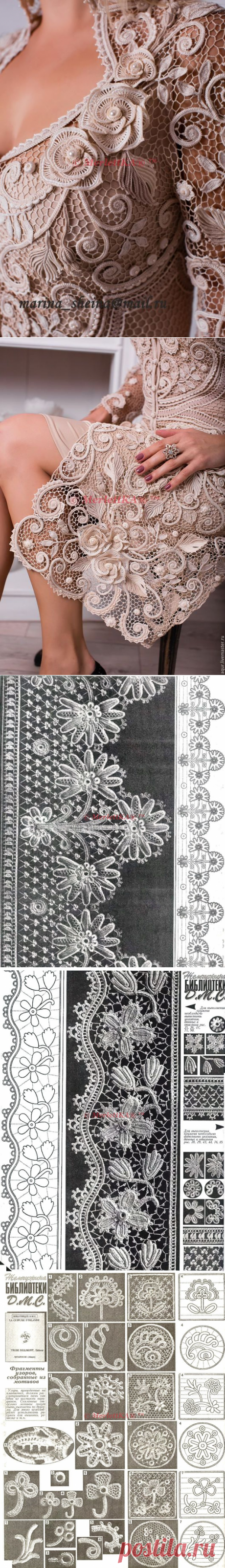 Жемчужная библиотека DMC Irish Crochet Lace. Всё об ирландском кружеве