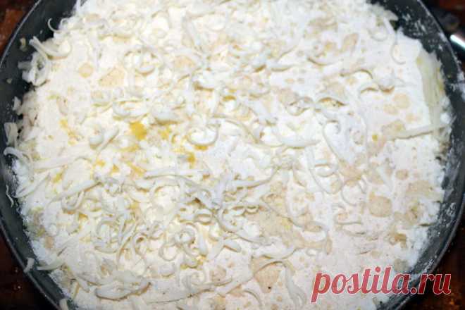 Засыпной пирог с яблоками