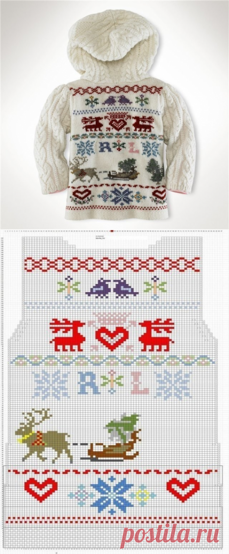 Узор для детского жаккарда из категории Интересные идеи – Вязаные идеи, идеи для вязания