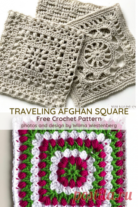Tulip Afghan Square Free Crochet Pattern - Knit And Crochet Daily