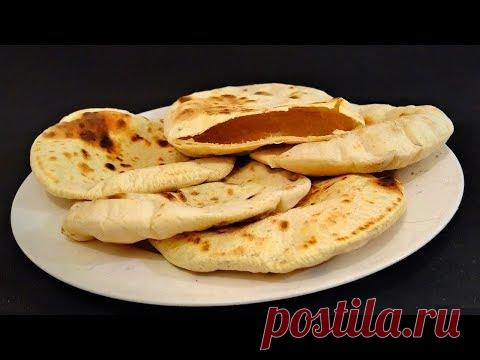 Лепешки с кармашком без дрожжей из 4 ингредиентов