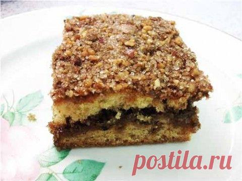 Сметанно-ореховый пирог