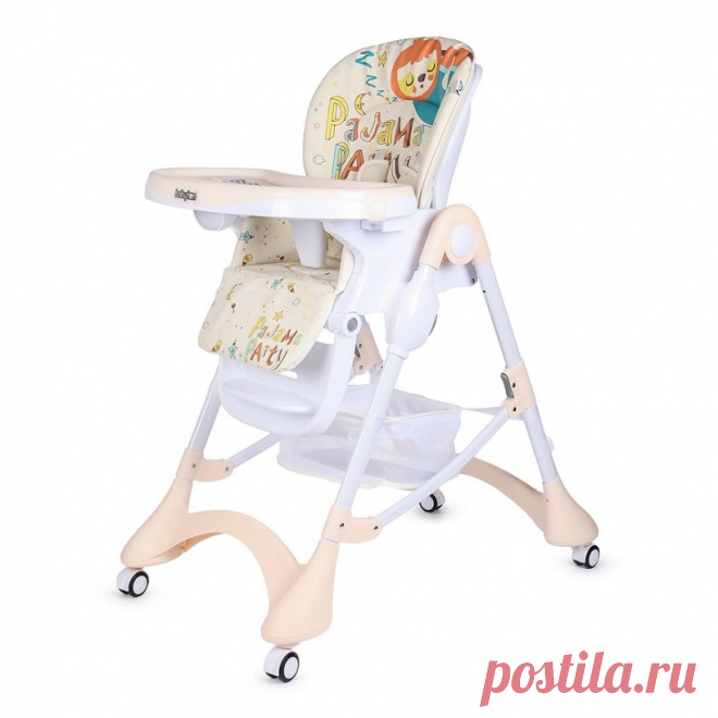 Стульчик для кормления Babyton Happy Animals Beige E102 Стульчик для кормления Babyton Happy Animals Beige – удобное решение на каждый день. Система регулировки подарит максимальный комфорт вам и малышу. 7 положений высоты сиденья. Спинка регулируется в 3…