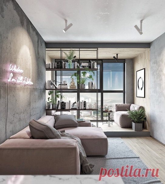 Двухкомнатная квартира, 54 м2 Дизайн: Design Interior Studio Смотреть полностью: