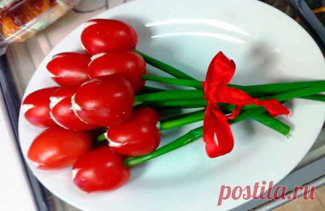 Готовим к 8 марта! Салат «Тюльпаны» — Bon Appetit