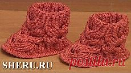 Пинетки крючком. Мастер-класс 58-1