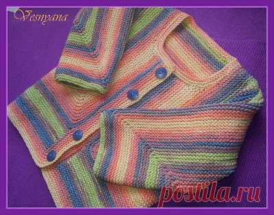 Knitted Joy: МК по детскому жакету Беби Сюрприз!