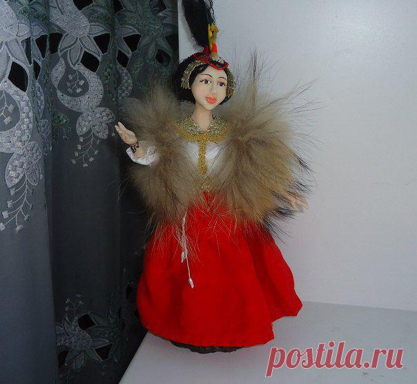 Коллекционная кукла Алтайская принцесса, кукла из полимерной глины, рост 40  см, коллекция, "Легенды и мифы", сделана в подарок для любимой сестренки в 2014г.