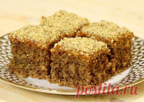 Вкусный постный пирог с орехами и вареньем - очень удачный и бюджетный рецепт - Ladiesvenue.ru