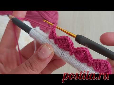 Amazing Easy Crochet Flower - Kalem ile Yapılan Bu Çiçekleri Cok Seveceksiniz