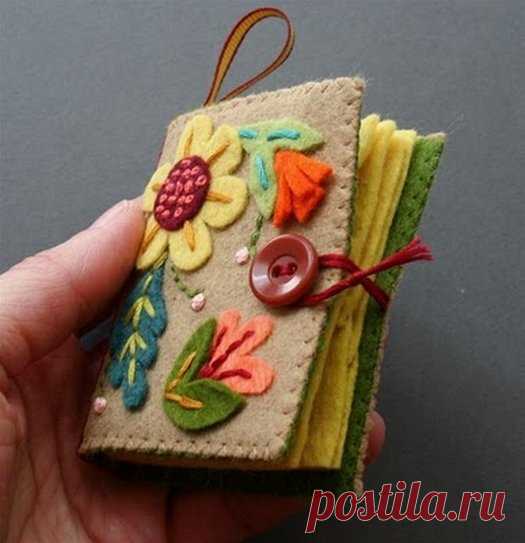 Оригинальная книжка игольница своими руками