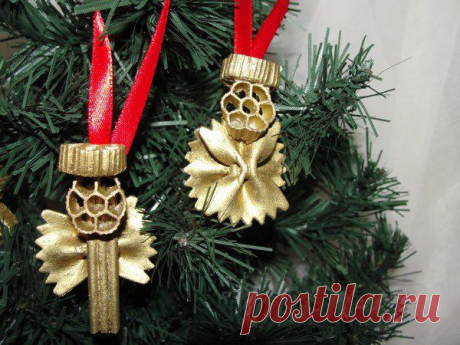 Поделки из макарон к Новому году своими руками | Сделай сам!