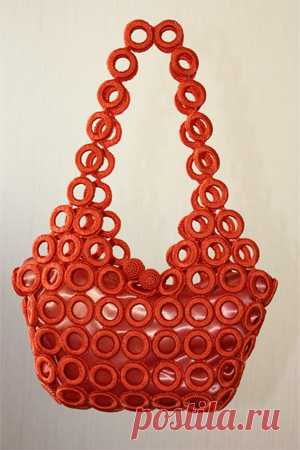 Изящный чехол для старой сумки » Вязание, вязание спицами, вязание крючком, Схемы вязания, вышивание, макраме, бисероплетение - все это на нашем сайте