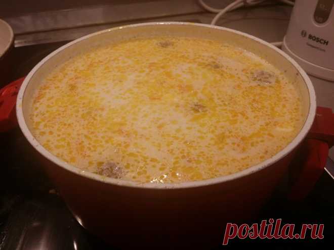Сырный суп с фрикадельками!