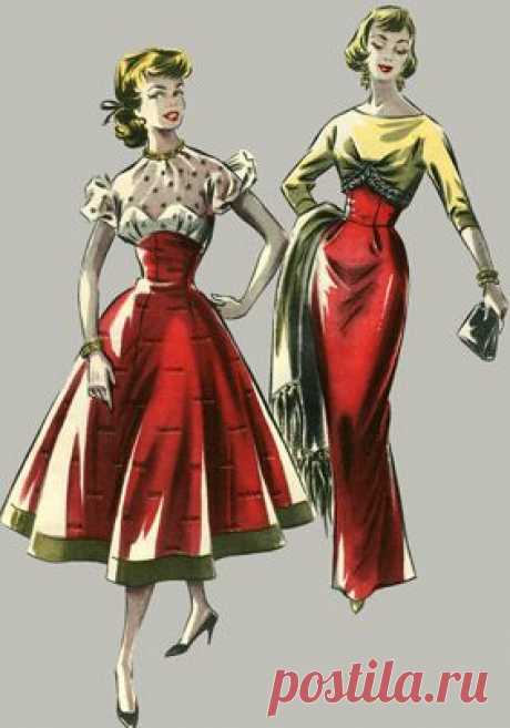 Платья - «Ретро стиль, мода и шитье»