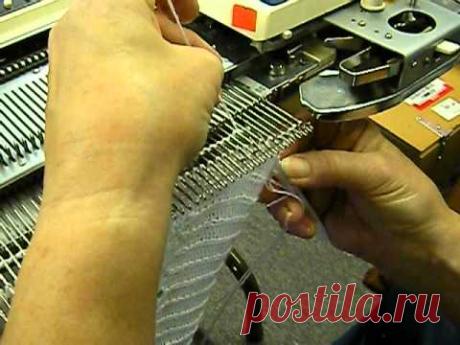 Knitting Machine Edging for "Over the Top in Lace" Pattern by Carole Wurst
