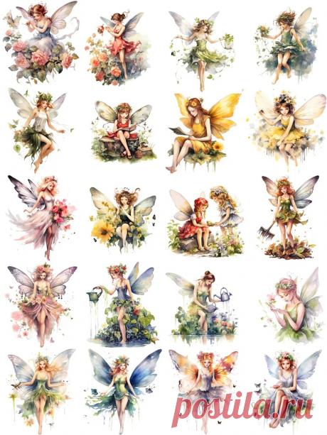 20 шт./упаковка, декоративные наклейки в виде розовых цветов | AliExpress