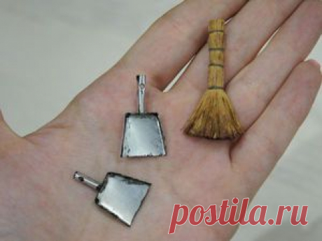 Видеоурок: веник и совок в миниатюре - Ярмарка Мастеров - ручная работа, handmade