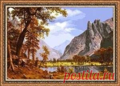 Пейзажи, здания - Схемы вышивки - Иголка