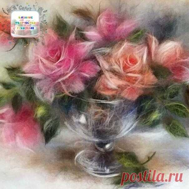 Такие уютные картины шерстью

#вязание #творчество #рукоделие