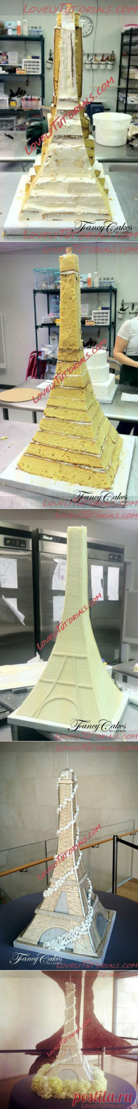 МК торт 3Д Эйфелева башня-3D Eiffel Tower Cake tutorial - Мастер-классы по украшению тортов Cake Decorating Tutorials (How To's) Tortas Paso a Paso