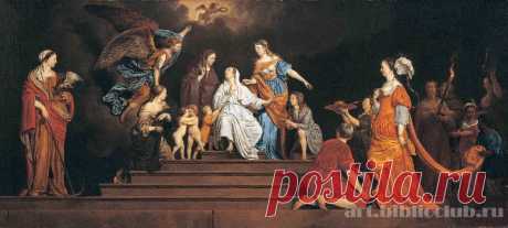 Аллегория. Невинность между Добродетелями и Пороками - Вельде, Адриан ван де, картина в высоком разрешении