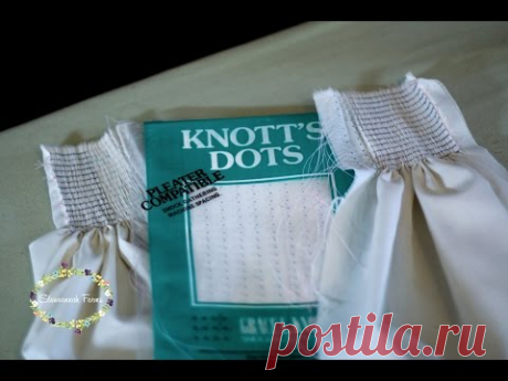 How to pleat by dots for smocking | Heirloom Sewing