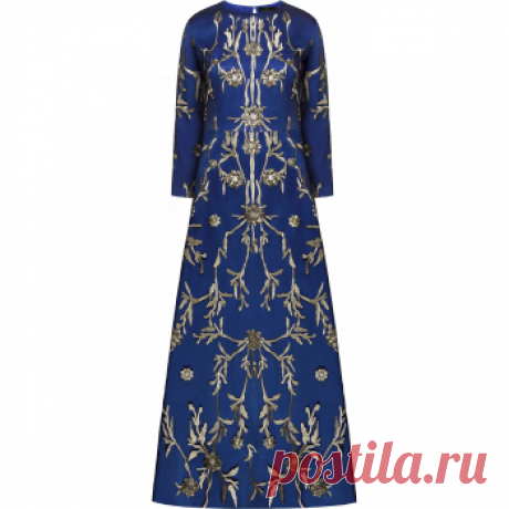 Вечернее платье, вышитое пайетками, цвет голубой | Faberlic