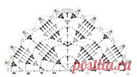 вяжем шали крючком схемы - Поиск в Google