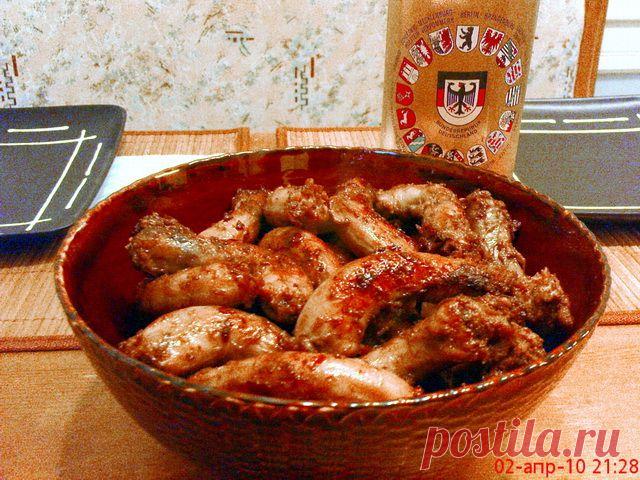 ЗАПЕЧЁННЫЕ КУРИНЫЕ ШЕИ К ПИВУ.