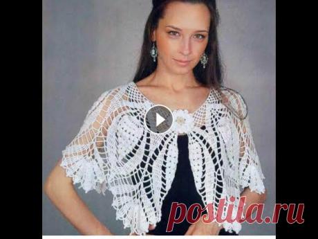 Урок 162. Вязанные накидки крючком. Урок 162. Вязанные накидки крючком....