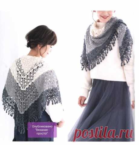 Шаль крючком. Схемы!!!