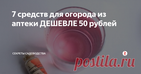 7 средств для огорода из аптеки ДЕШЕВЛЕ 50 рублей Хотите преобразить свою дачу или огород, не используя дорогостоящие препараты? В статье я расскажу о 5 «народных средствах» для культурных растений на все случаи садовой жизни! Все они доступны: продаются в каждой аптеке, имеют доказанную результативность и стоят меньше 50 рублей. Цены приведены по Санкт-Петербургу.
1. Перекись водорода (13,60 р.)
Уверена, перекись есть в любом доме!
Перекись водо