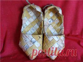 Плетение лаптя-четверика из Вельского района Архангельской области. Фото мастер-класс