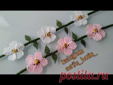 İğne oyası bileklik yapımı 👀👍👍👍/  bracelet making