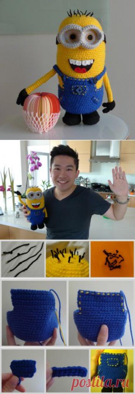 Схема вязания миньона амигуруми