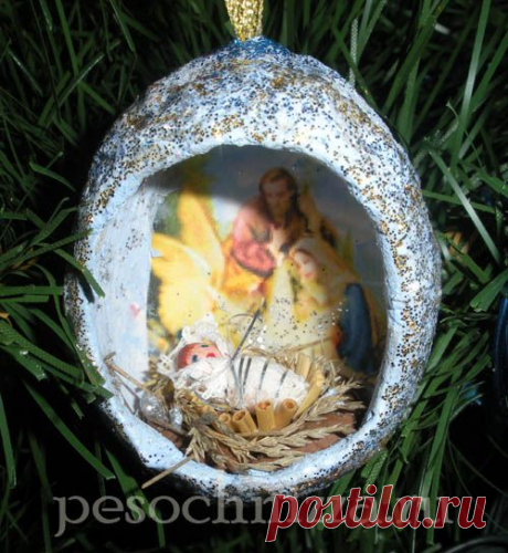 Поделки на Рождество с детьми. Мини вертеп своими руками. | pesochnizza.ru